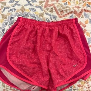 Hot pink sports shorts